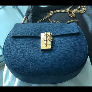 Chloe Mini Drew shoulder bag,Royal Navy 3S1031-944